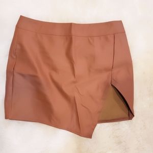 Faux leather skirt